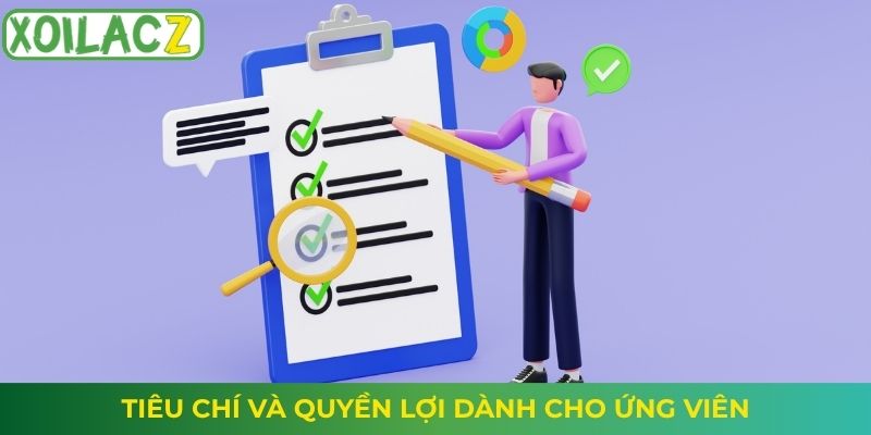 Tiêu chí và quyền lợi dành cho ứng viên